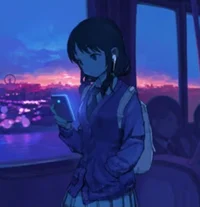 Girl on train