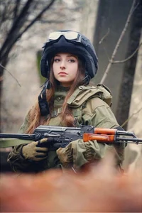 Russian army girl