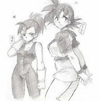 Goku y Vegeta female