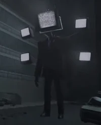 Large tv man