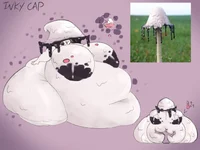 Inky cape mushroom 