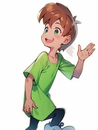 Anime kid shaggy