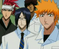 Renji Ichigo en Uryu