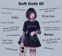 Soft goth gf