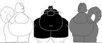 Three Obese Cat