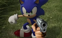 Sonic with a gun