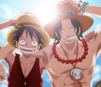 Luffy and ace 