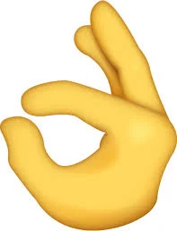 I can say hand emoji