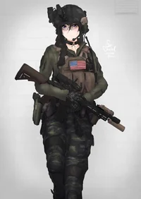 American army girl