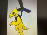 Yellow pterodactyl
