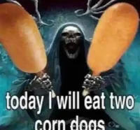 skeleton eat corn do