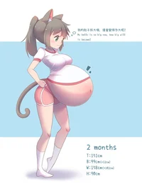 Pregnant Cat girl 