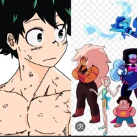 MHA n da crystal gem