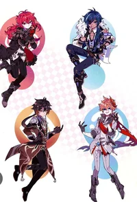 Diluc Childe Zhongli