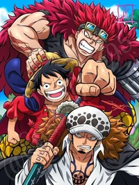Luffy law and kid