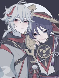 Kazuha and Scaramouc