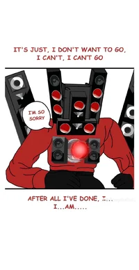 Sad titan speakerman