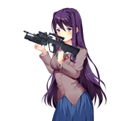 Yuri with gun