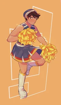 Quackity cheerleader