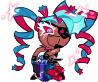 Twizzly gummy Cookie