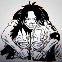 Luffy Ace y Sabo 