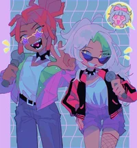 Monty and Roxy human