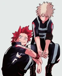 Kirishima and Bakugo