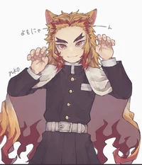 Cat Rengoku Kyojuro 