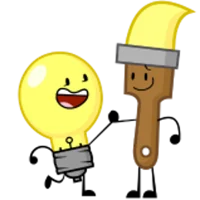 Lightbulb And Painty