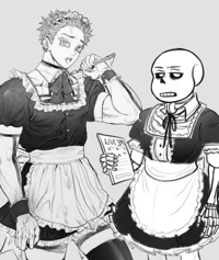 Maid Akaza and Sans