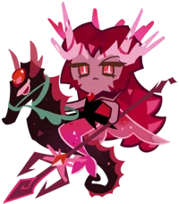 Crimson coral cookie