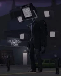 Large tv man