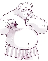 Fat slob bear