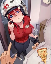 Pizza delivery girl
