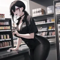 Goth Cashier