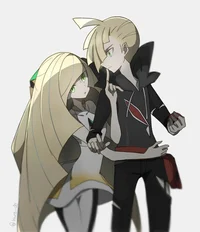 Lusamine and Gladion