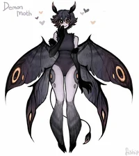 Demon moth girl