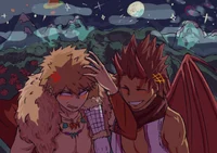 Kirishima and Bakugo