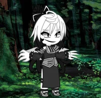 Creppylady in forest