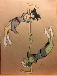 Female Zamasu N Goku