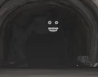 creepy guy in tunnel