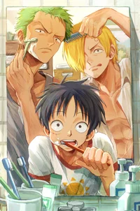 Luffy Zoro and sanji