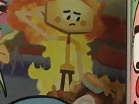 Larry on fire