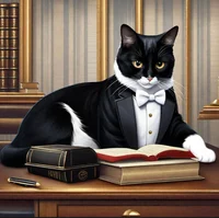 A lawyer cat 