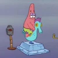 Patrick on seahorse