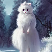 Snow fox human