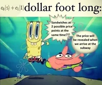 One dollar foot long