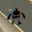 Dark smiling chicken