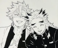 Sanemi y Rengoku 