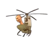 Flying large parasit